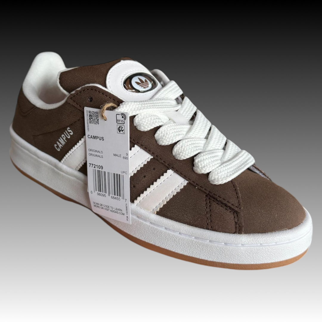 Tenis Adidas Campus Café/Blanco (Top Quality)