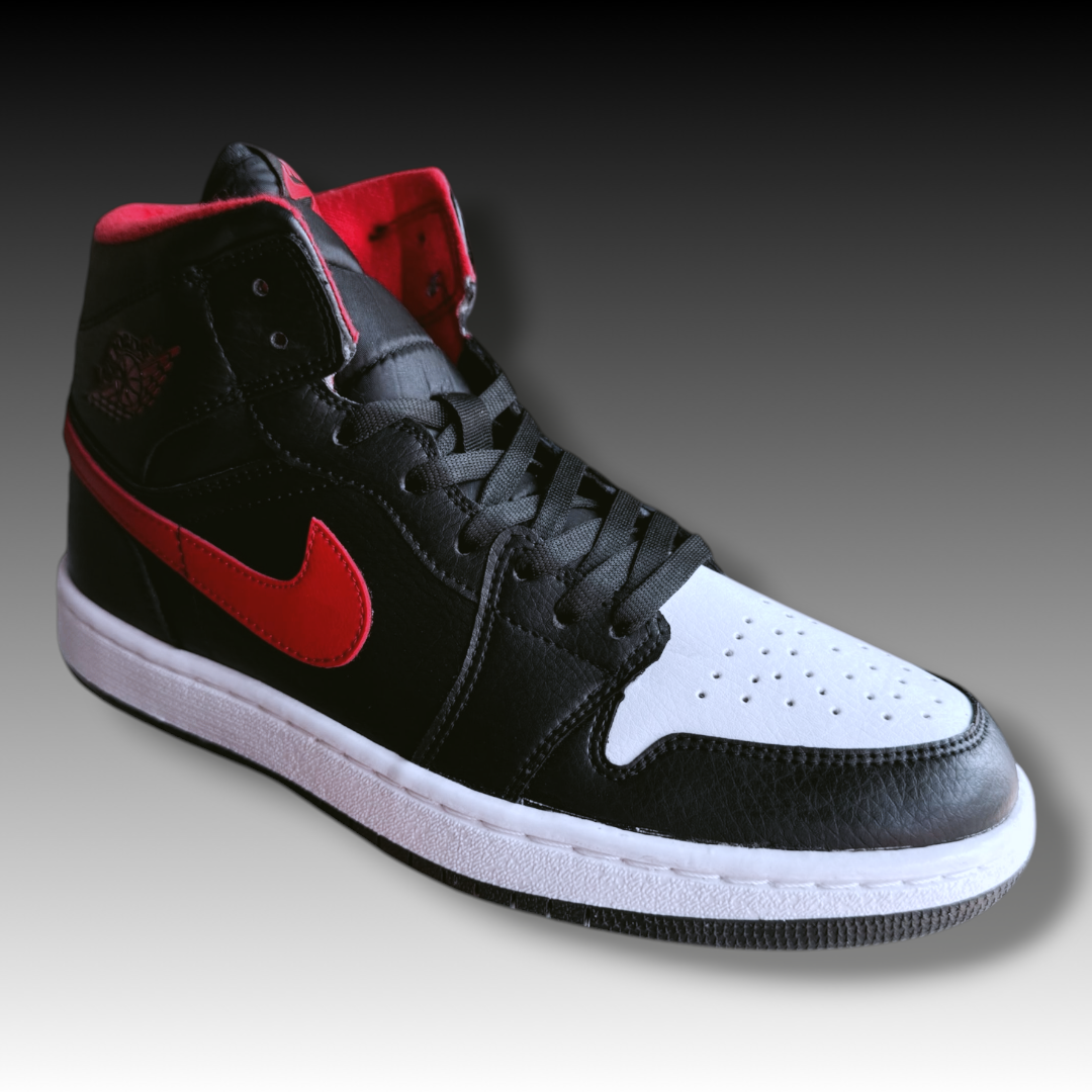 Tenis Nike Jordan Retro 1 High Negro/Blanco/Rojo (Top Quality)